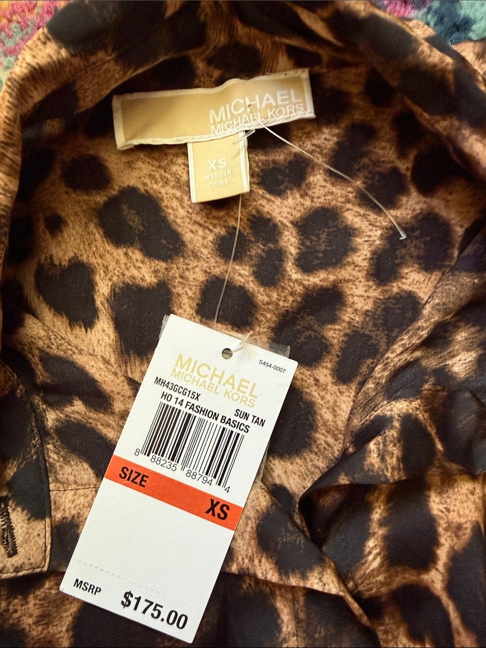 Michael Kors Leopard Print Wide-Leg Jumpsuit - Picture 3 of 7